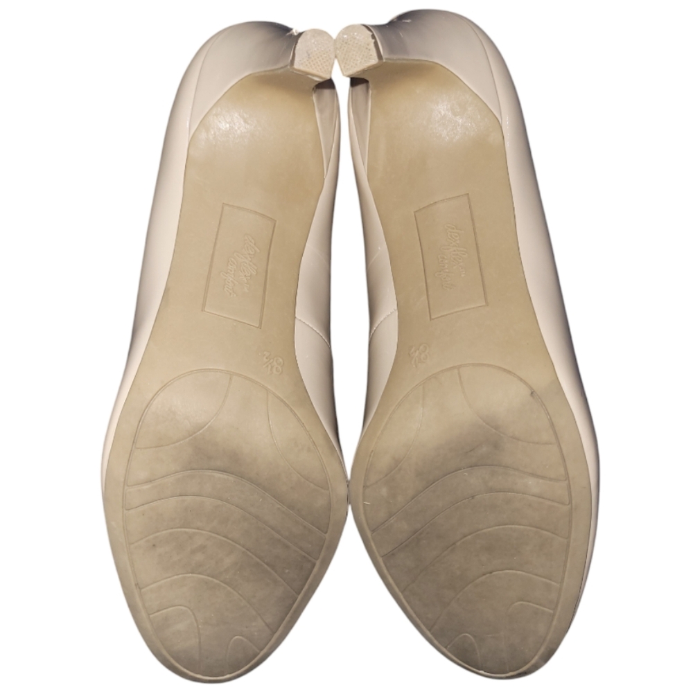 Dexflex Comfort Karma Women's Round Toe Nude Patent Pump High Heel Shoes sz 8.5 - Picture 3 of 10